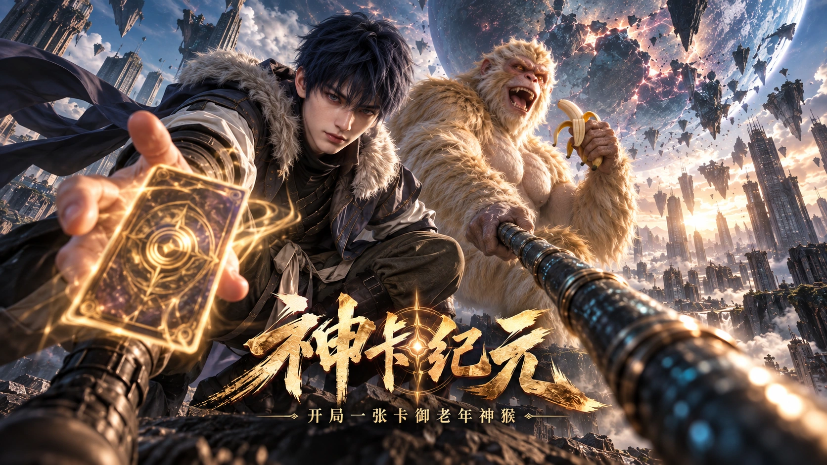 神卡纪元：开局一张卡御老年神猴封面