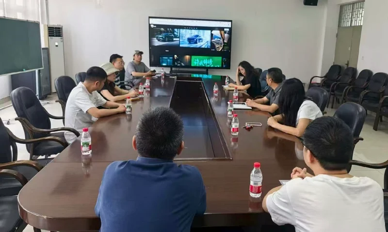 校企交流现场，围绕AI影视作品开展交流
